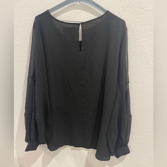 Lane Bryant Girl with Curves Black Blouse Size 18 - Picture 2 of 6